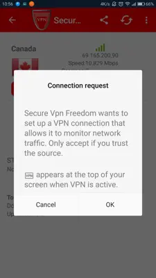 Secure Vpn Freedom android App screenshot 4